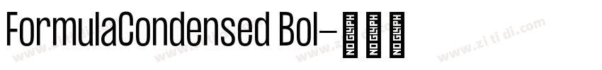FormulaCondensed Bol字体转换